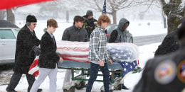 McQuaid Jesuit pallbearers.
